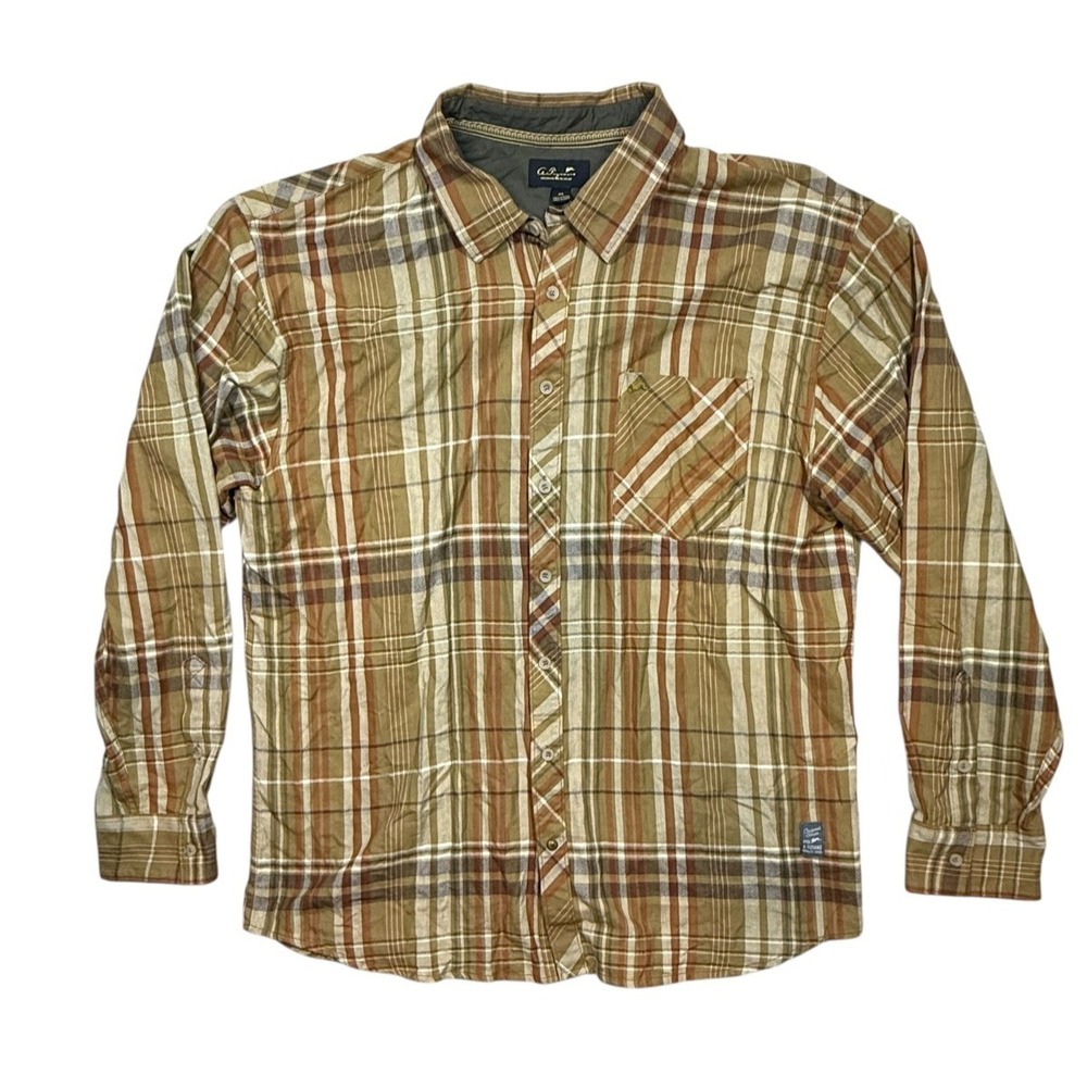 A. Tiziano Men's Brown Casual Cotton Button Down Long Sleeves Shirt Size 4X